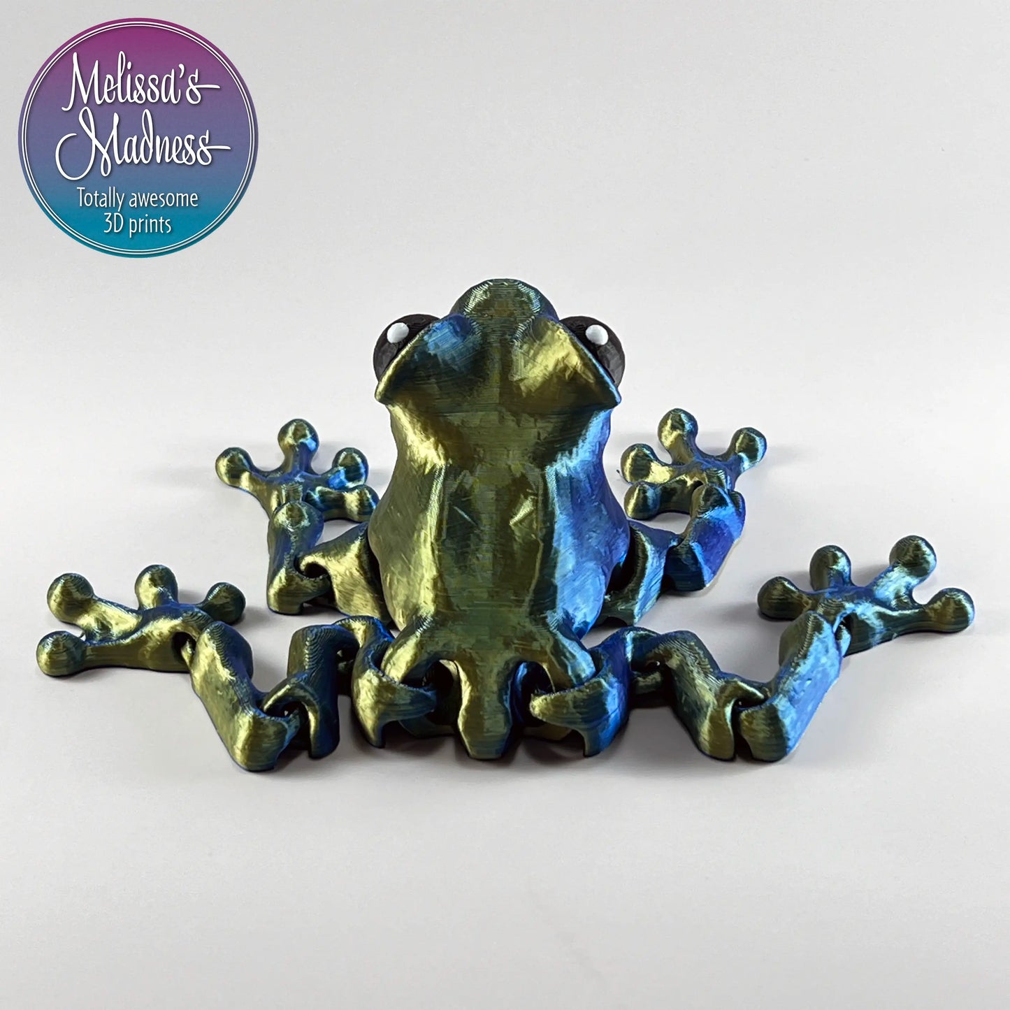 Cinder Frog in Sapphire+Gold Shifting