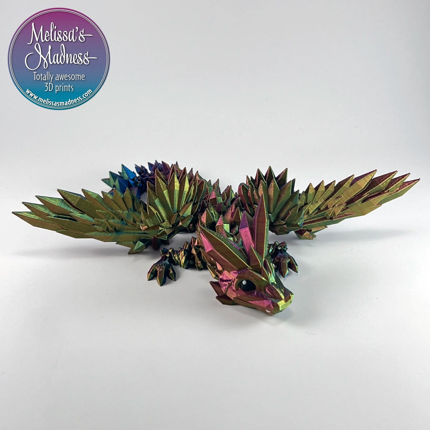 Crystalwing Baby Dragon in Red+Yellow+Blue Shifting