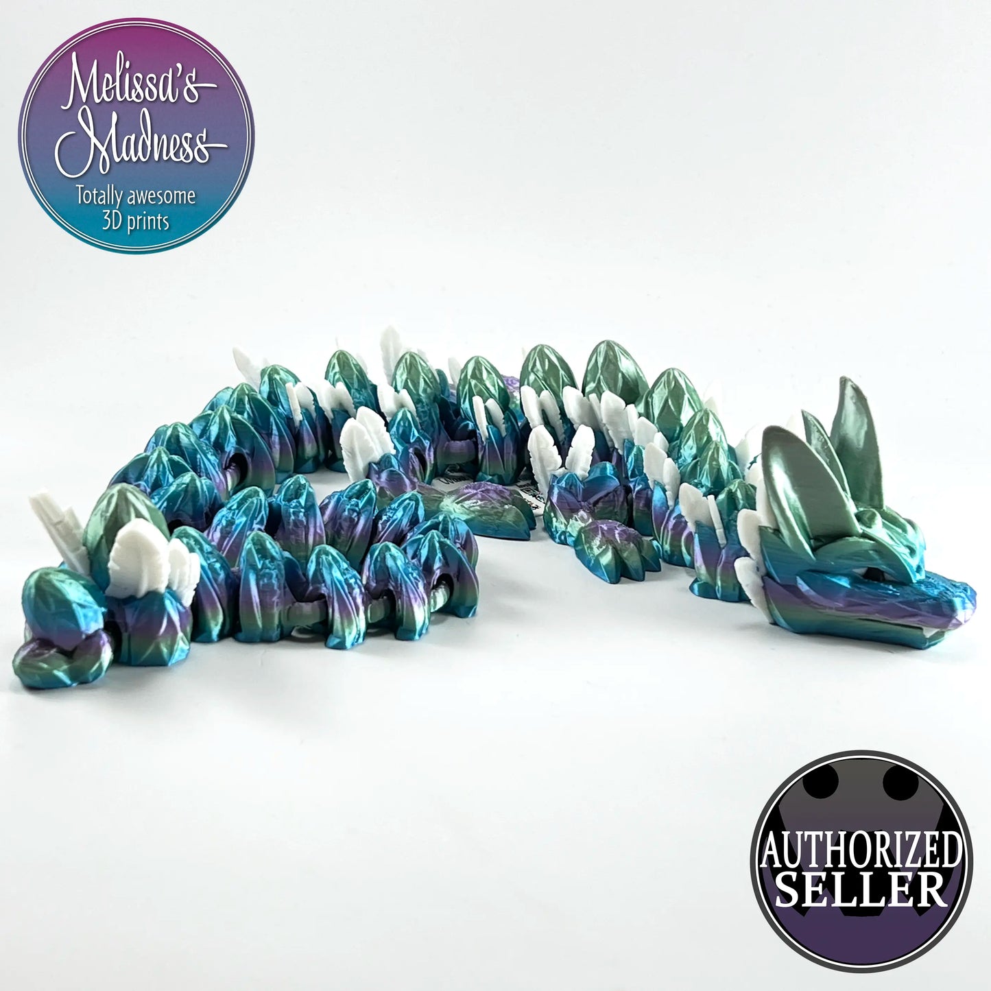 Easter Dragon in Pastel Rainbow