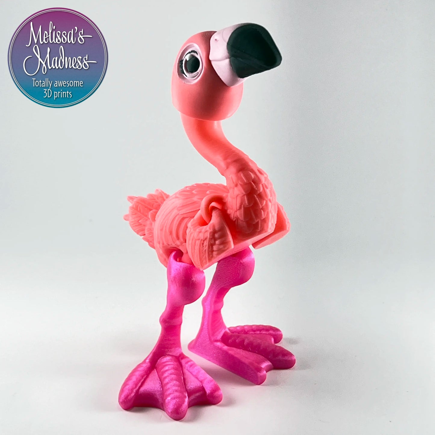 Flamingo in Pink with Pixie Perfect Legs & Petal Pink Beak