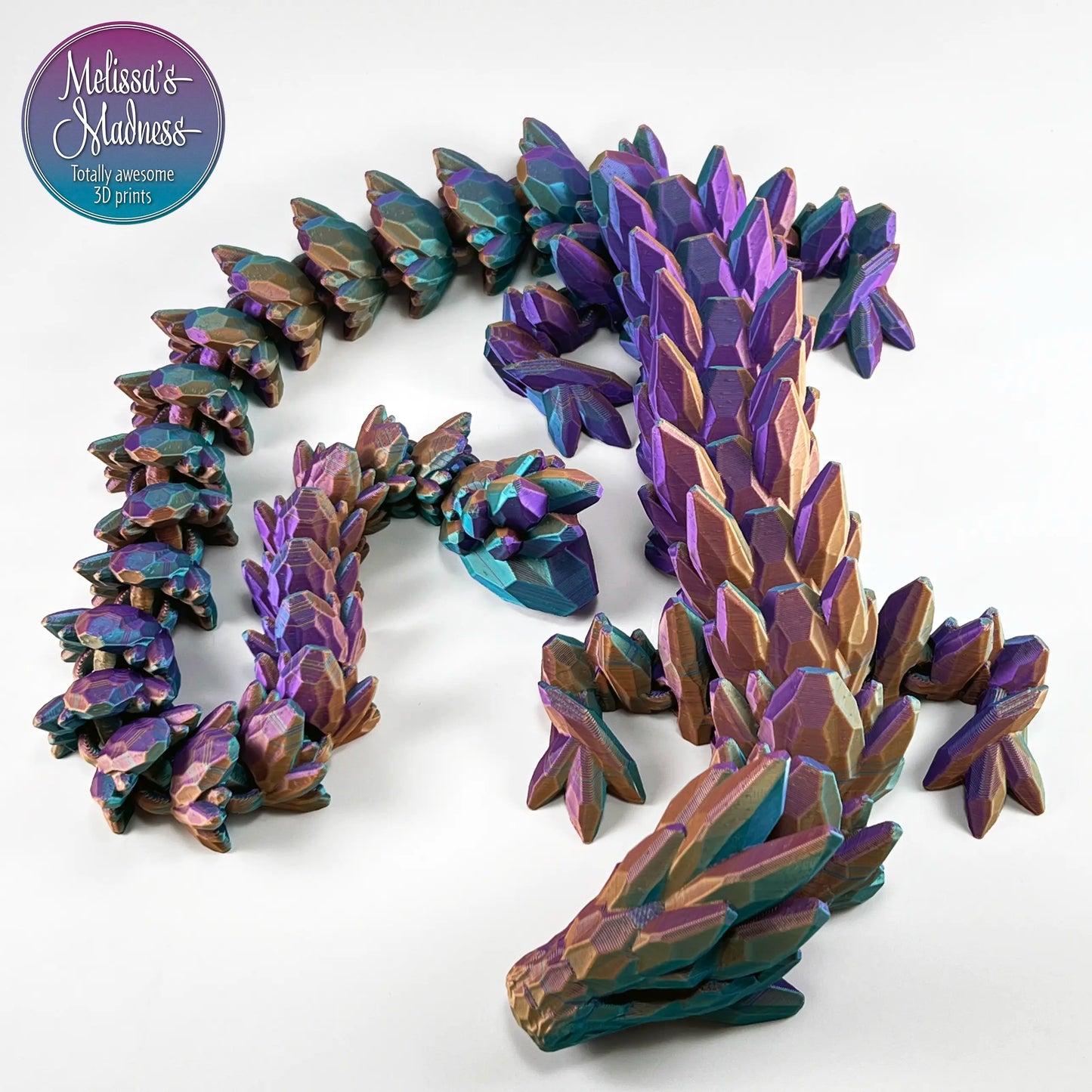 Gemstone Dragon in Purple+Blue Green+Burnt Orange Shifting