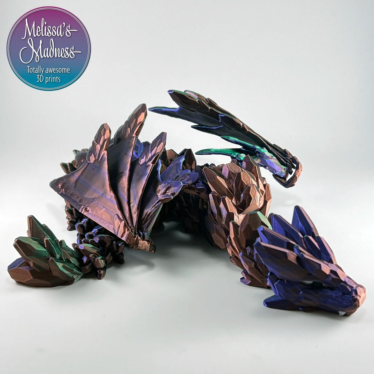 Gemstone Wyvern in Purple+Green+Copper Shifting