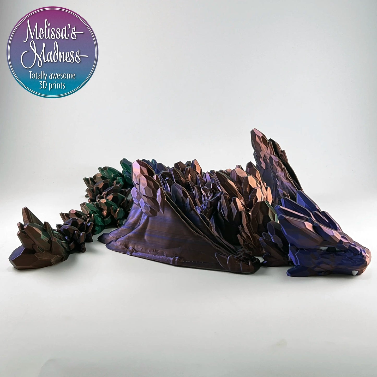 Gemstone Wyvern in Purple+Green+Copper Shifting