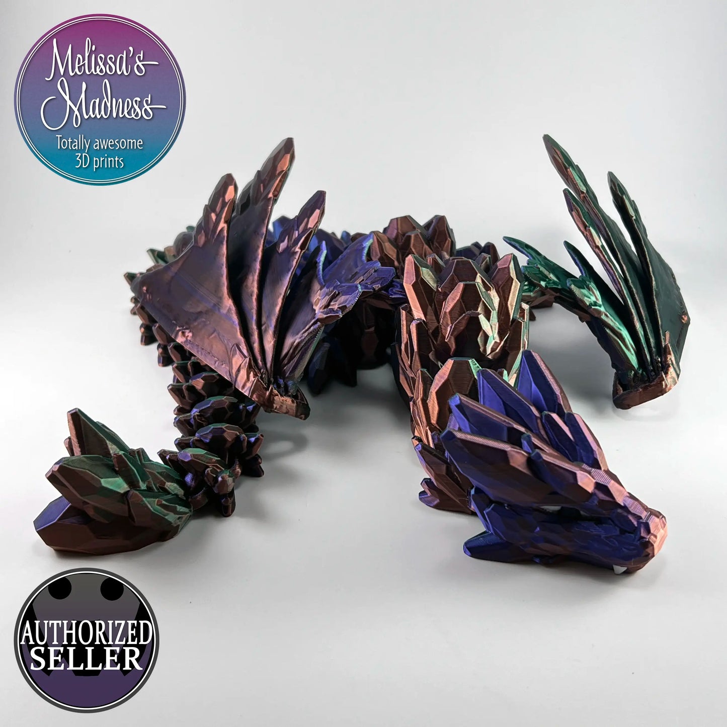 Gemstone Wyvern in Purple+Green+Copper Shifting