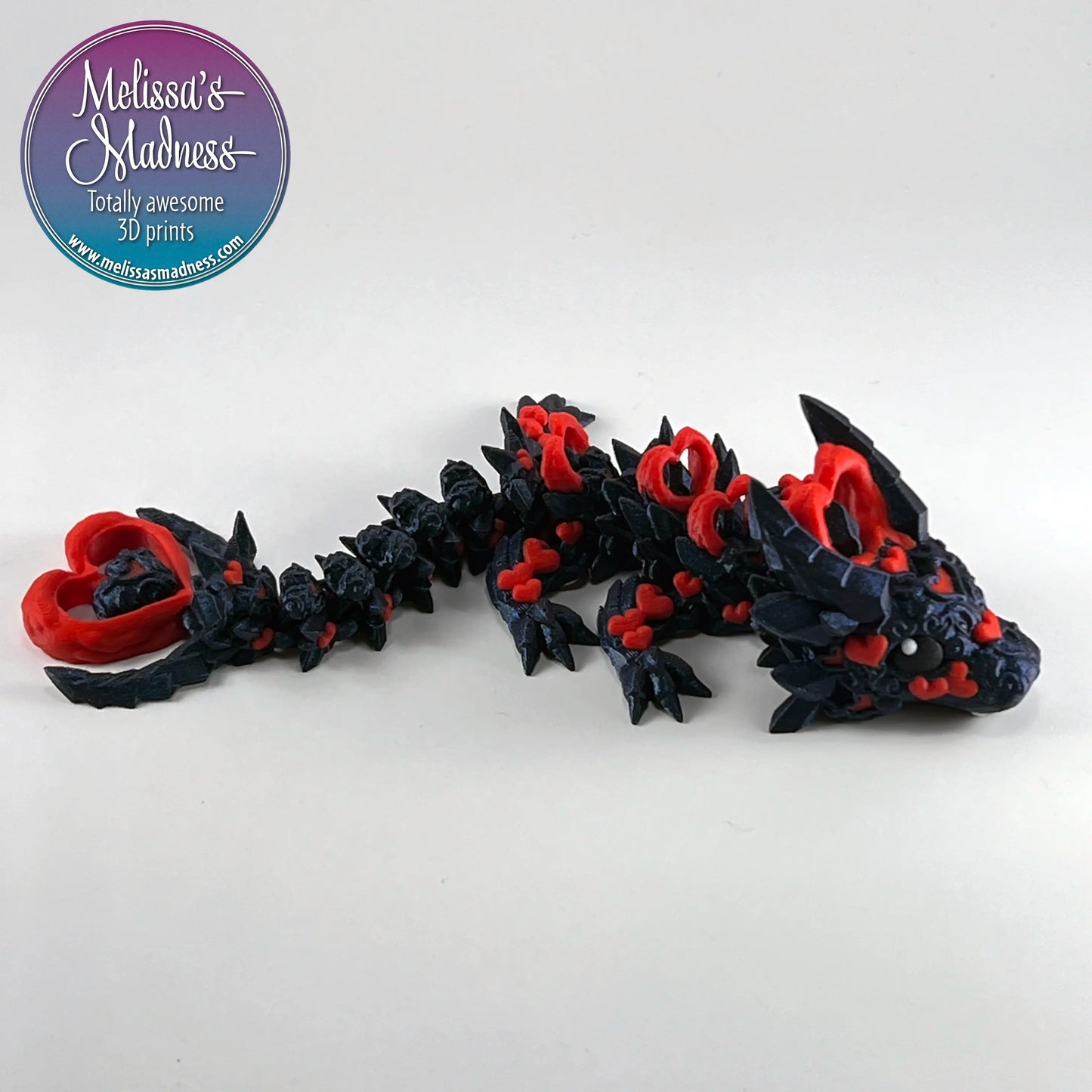 Heart Dark Baby Dragon in In The Deep & Red