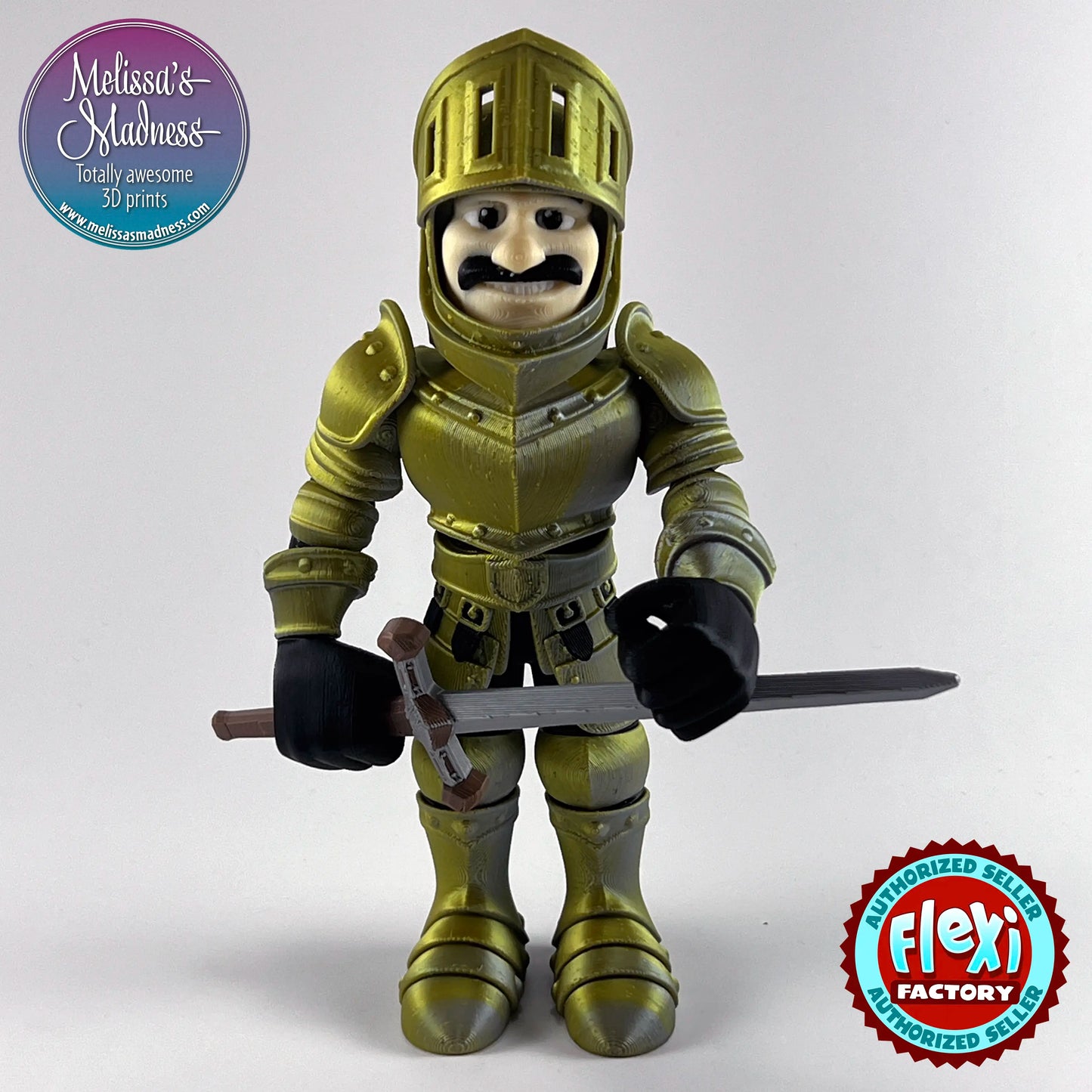 Knight in Silver+Gold Shifting & Black