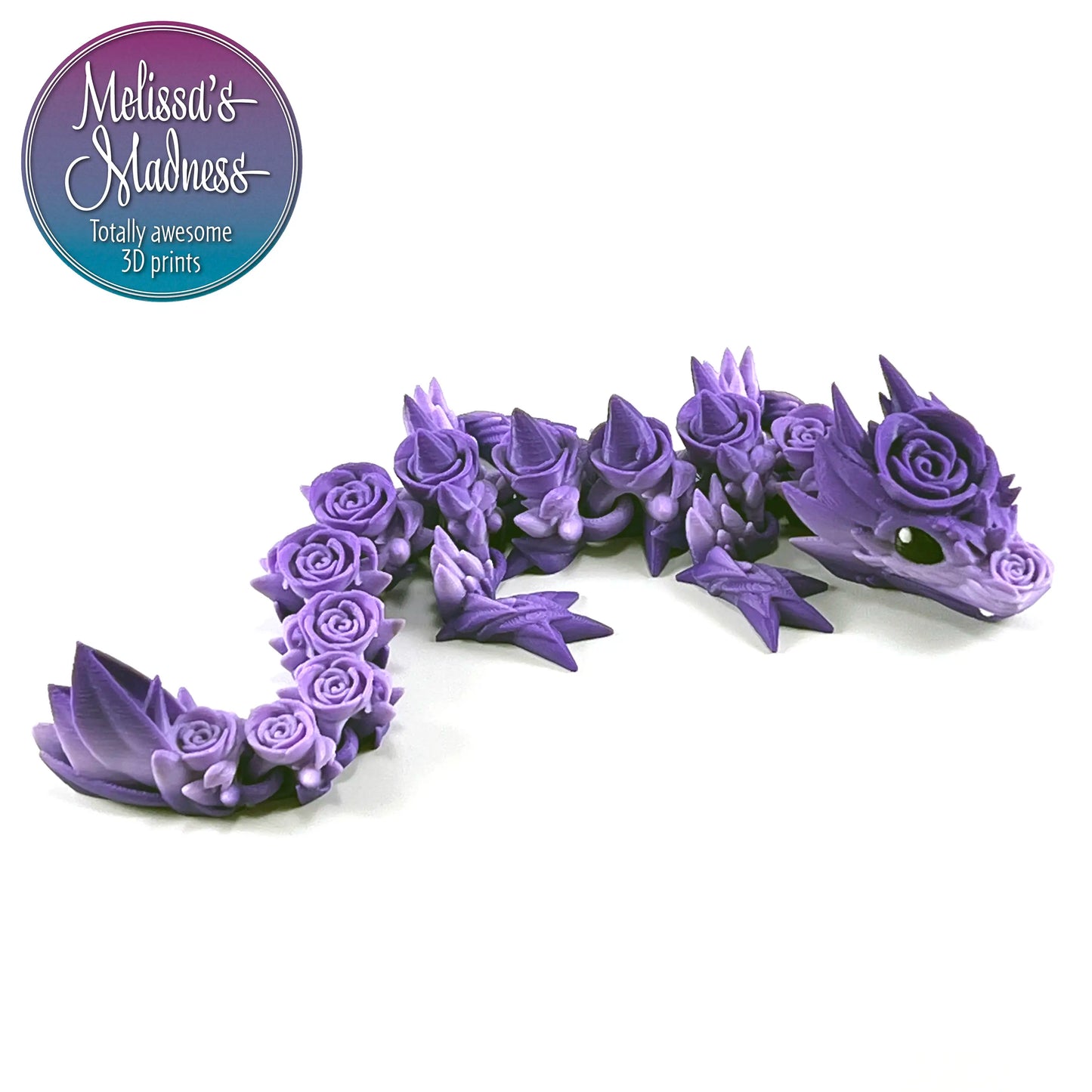 Rose Baby Dragon in Purple Gradient