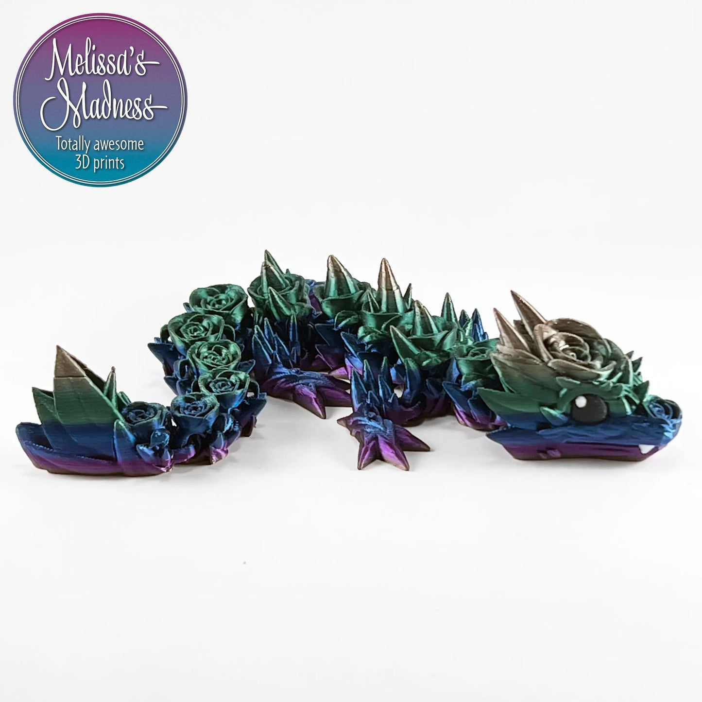Rose Baby Dragon in Brooding Rainbow
