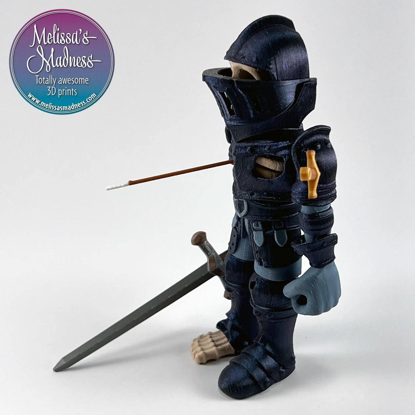 Skeleton Knight in In The Deep & Blue Gray