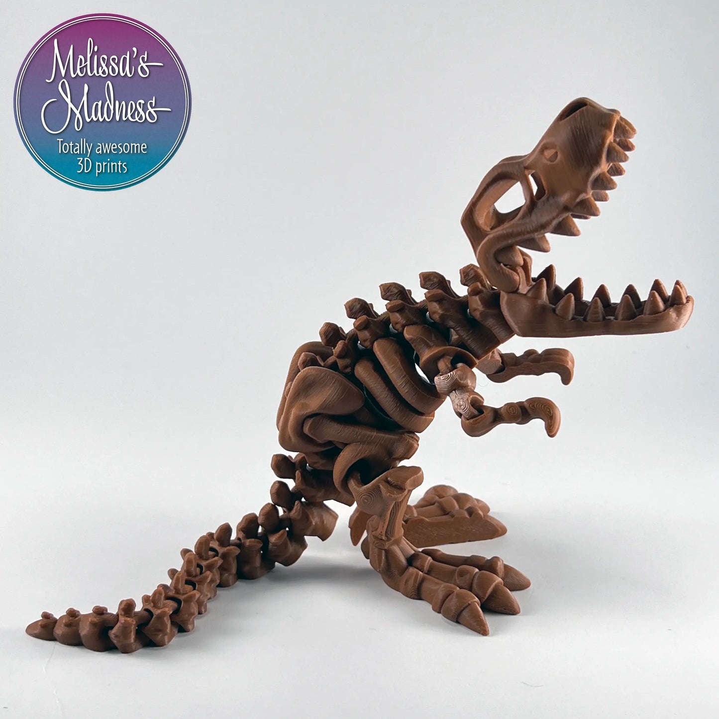 Tyrannosaurus Skeleton in Brown
