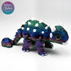 3D printed Ankylosaurus in Brooding Rainbow wholesale gift shop supplier museum store collectible