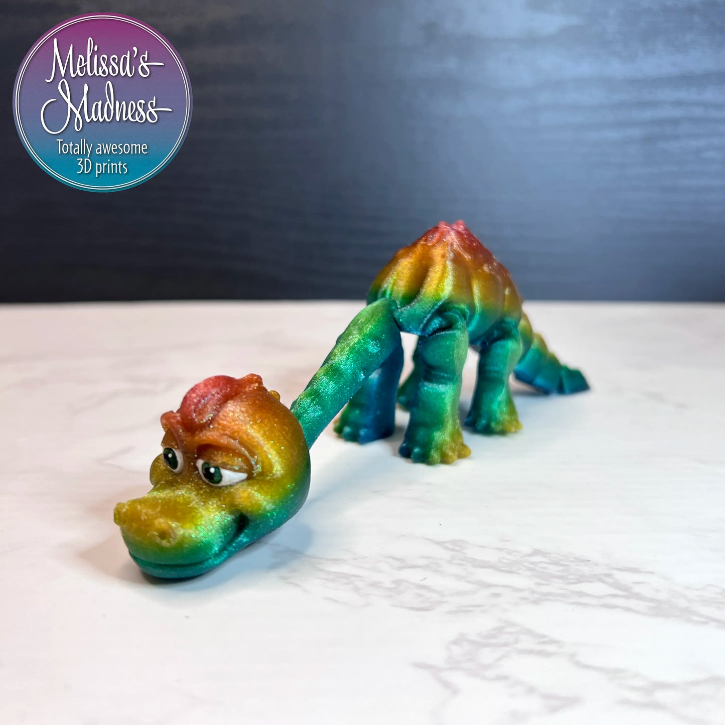 Brachiosaurus in Shimmer Rainbow