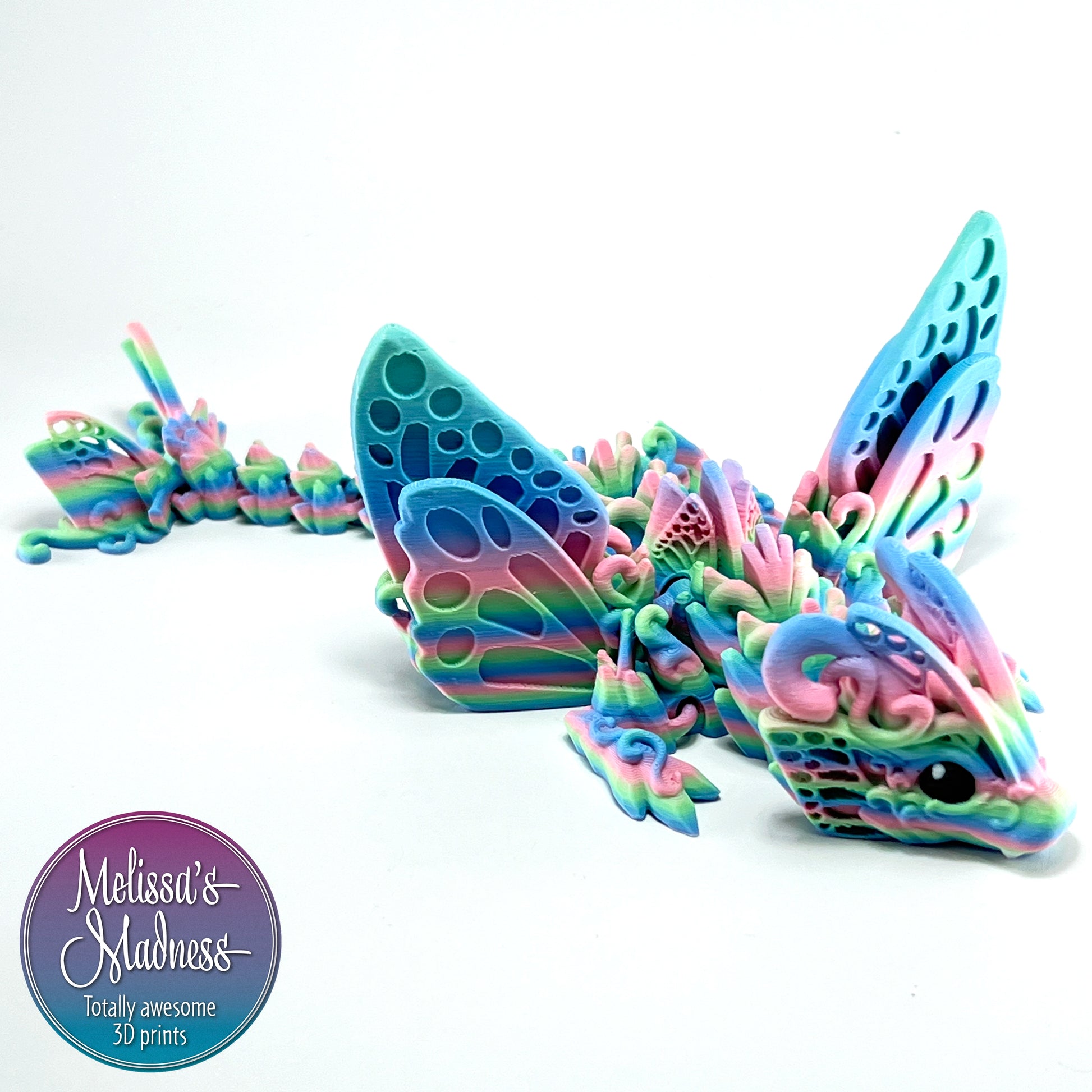 Butterfly Baby Dragon in Fairy Rainbow