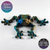 Cinder Frog in Orange+Green+Blue Shifting
