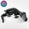Crocodile Skeleton in Black+White Shifting