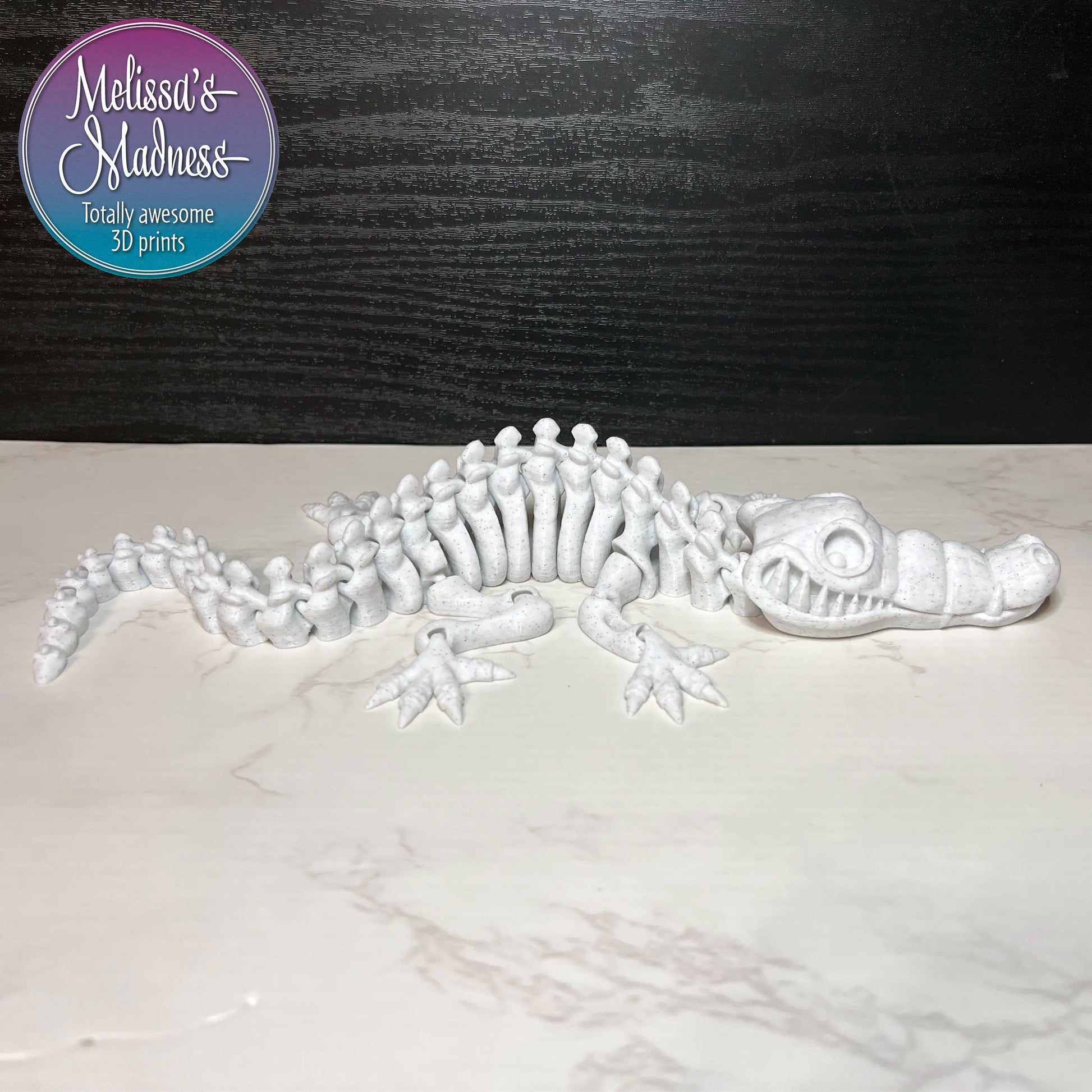 Crocodile Skeleton in Vanilla Chip