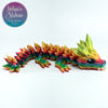 Crystal Baby Dragon in Vibrant Rainbow