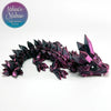 Crystal Baby Dragon in Black+Rose Red Shifting