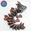 Crystal Baby Dragon in Gold+Copper+Black Shifting
