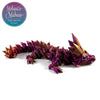 Crystal Baby Dragon in Purple+Red+Gold Shifting