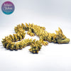 Articulated Crystal Dragon in Pot of Golds PLA bioplastic eco-friendly model made with hydropower
