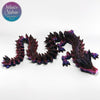 Eco-friendly articulated Crystal Dragon in Underworld Sunset compostable bioplastic figurine