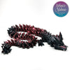 3D printed Crystal Dragon in Black+Red Shifting wholesale gift shop supplier store collectible