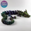 Crystal Dragon in Dark Green+Purple+Yellow Shifting