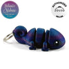 Cute Chameleon Keychain in Glittering Galaxy