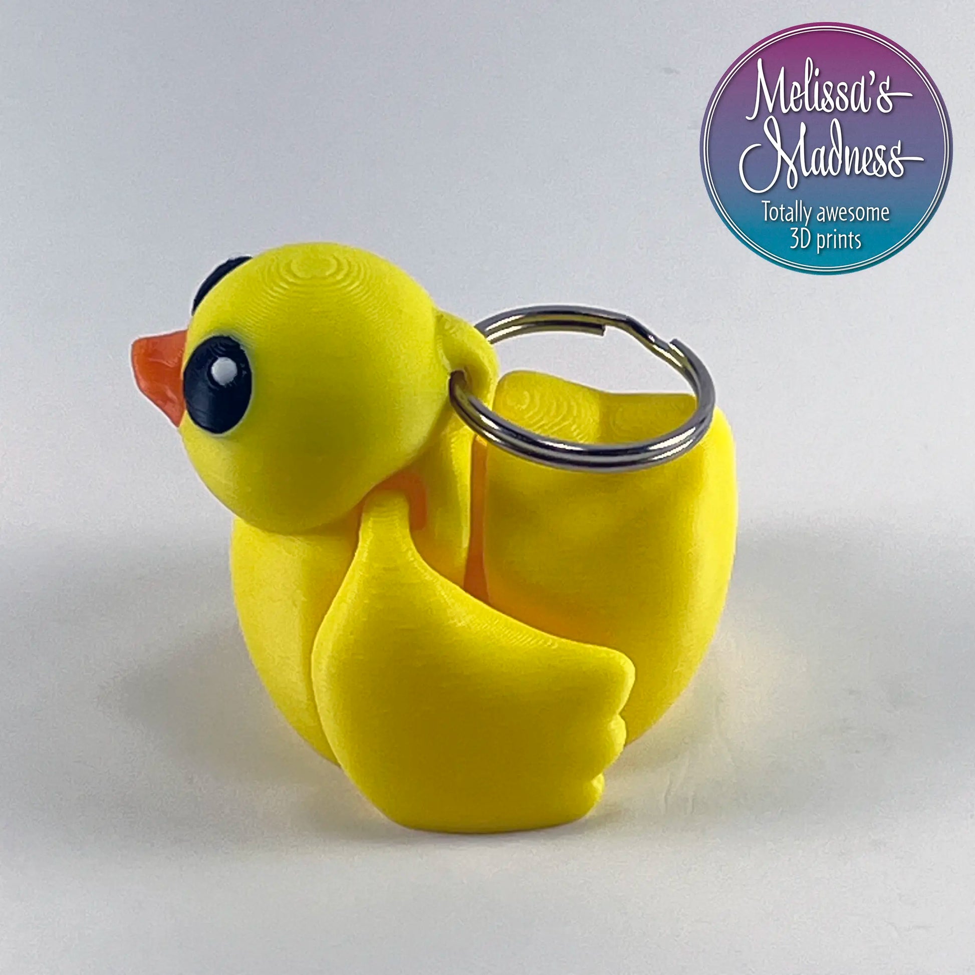 Cute Duck Keychain in Yellow