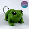 Cute Frog Keychain in Vine Green