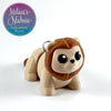 Cute Lion Keychain in Latte & Brown