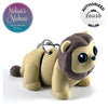 Cute Lion Keychain in Desert & Walnut