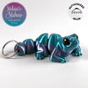 Cute Lizard Keychain in Silk Mermaid
