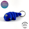 Cute Narwhal Keychain in Blue & Silver