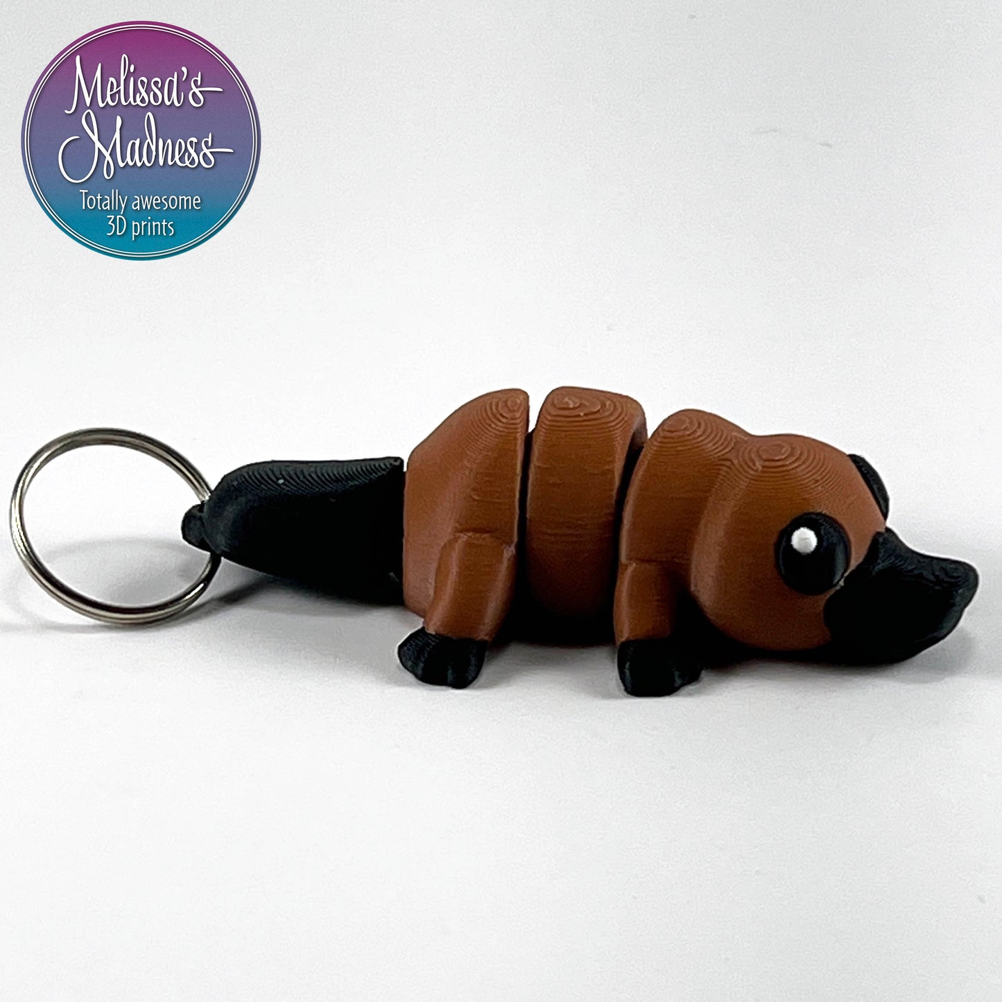Cute Platypus Keychain in Brown & Black