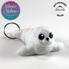Cute Seal Keychain in Vanilla Chip