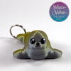 Cute Seal Keychain in Silver+Gold Shifting