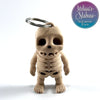 Cute Skeleton Keychain in Basic Beige