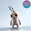 Cute Skeleton Keychain in Bone