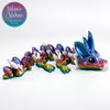 Easter Baby Dragon in Muted Rainbow