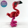 Flamingo in Coral Pink with Magenta Legs & Petal Pink Beak