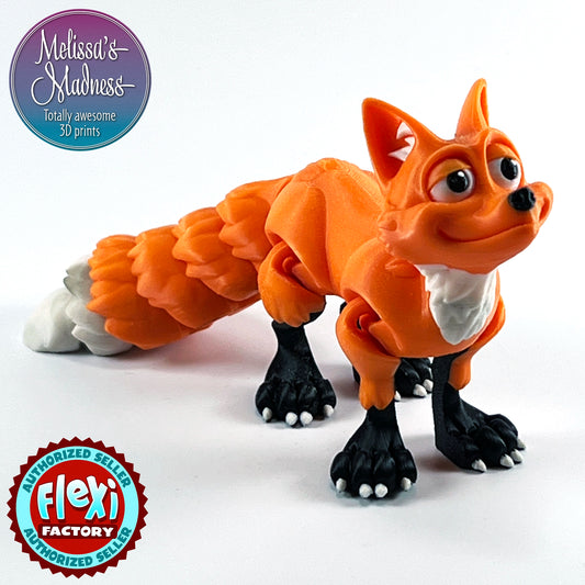 Fox in Orange & Black & Bone