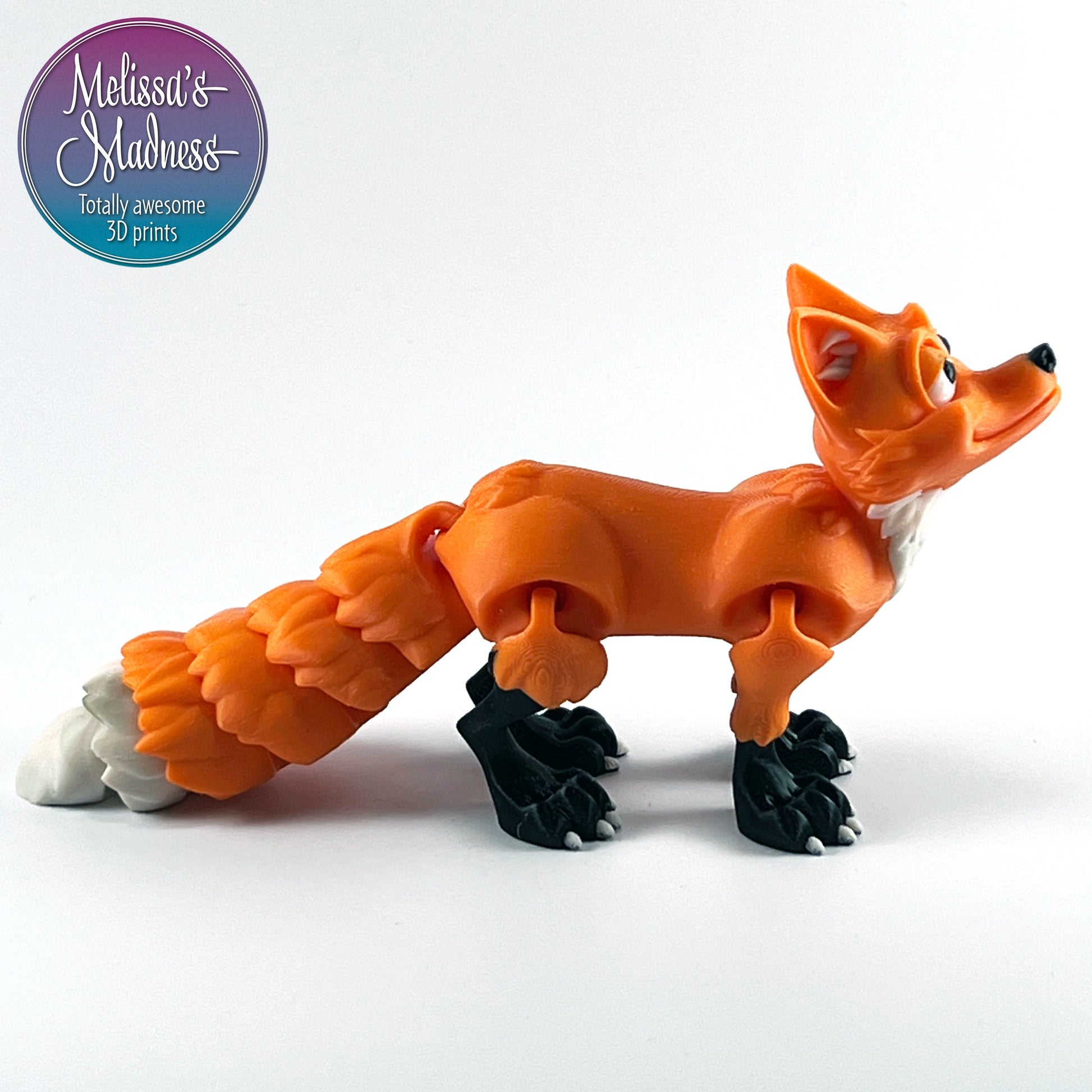 Fox in Orange & Black & Bone