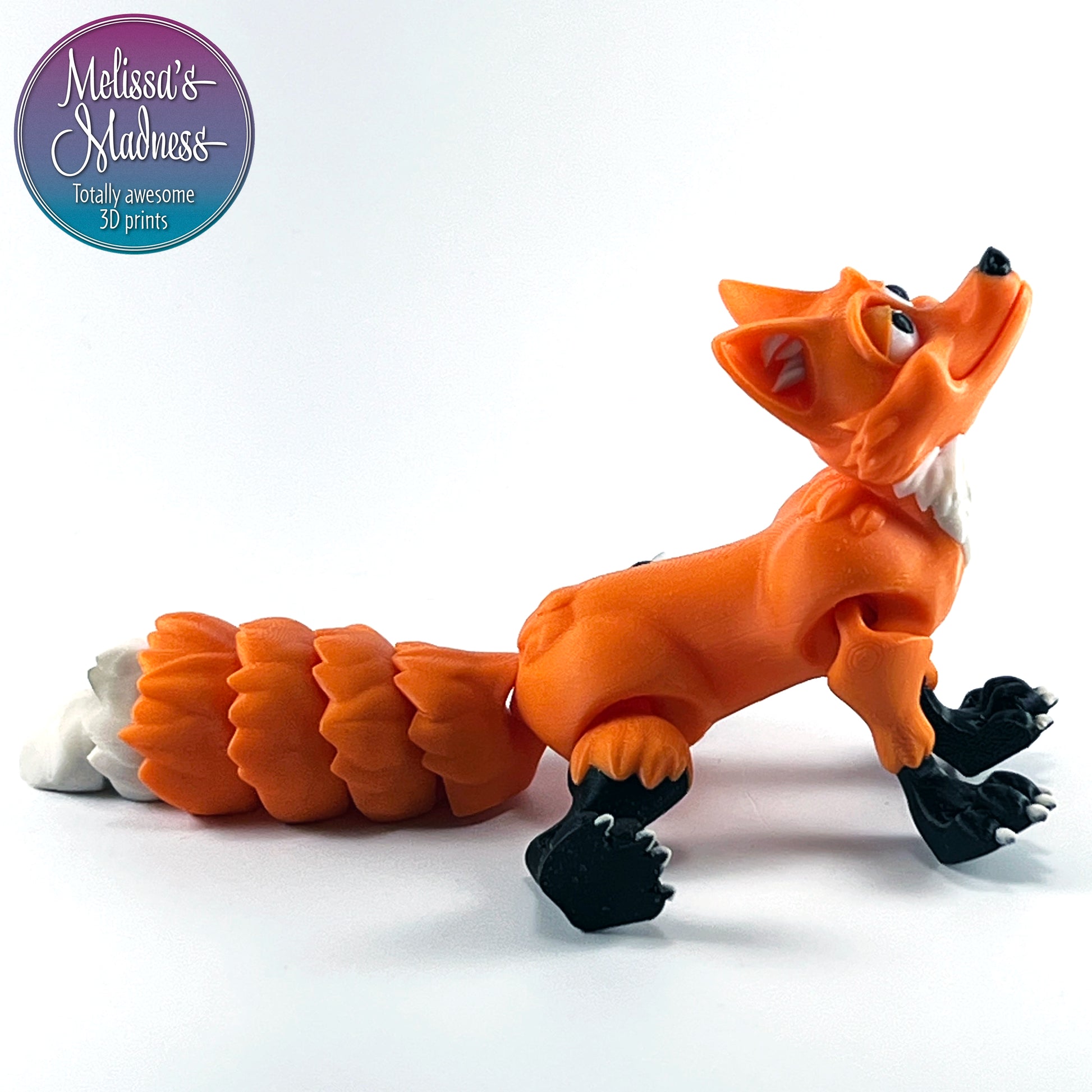 Fox in Orange & Black & Bone