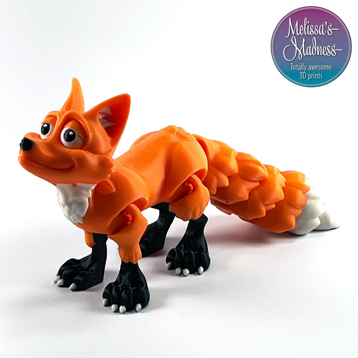Fox in Orange & Black & Bone