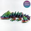 Gemstone Baby Dragon in Bright Rainbow