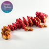 Gemstone Baby Dragon in Red+Gold Shifting