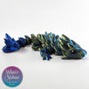 Gemstone Baby Dragon in Sapphire+Gold Shifting
