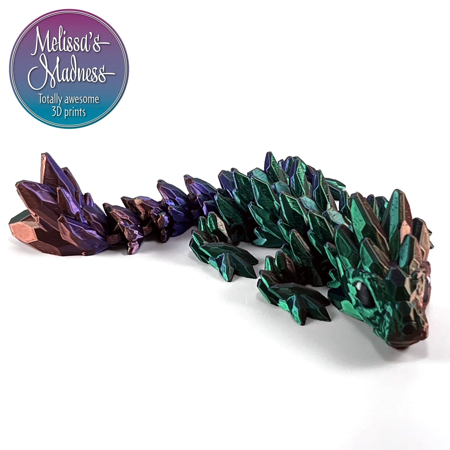 Gemstone Baby Dragon in Purple+Green+Copper Shifting